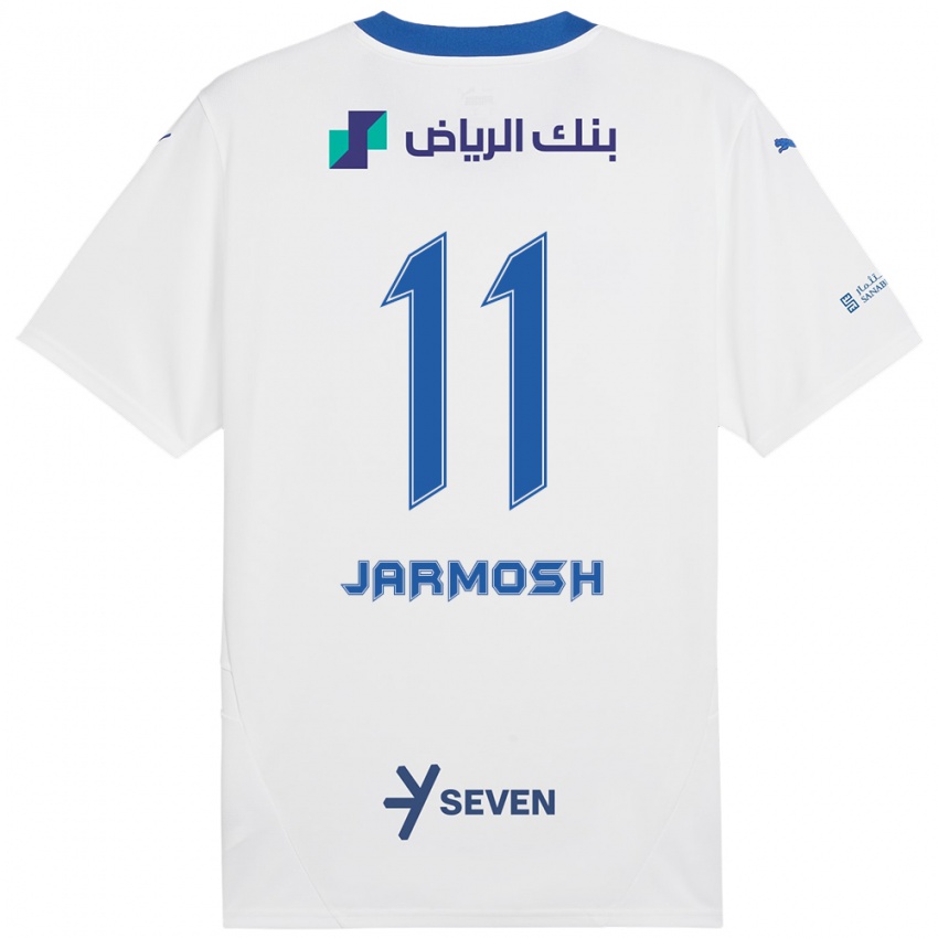 Niño Camiseta Abdulaziz Jarmosh #11 Blanco Azul 2ª Equipación 2024/25 La Camisa México