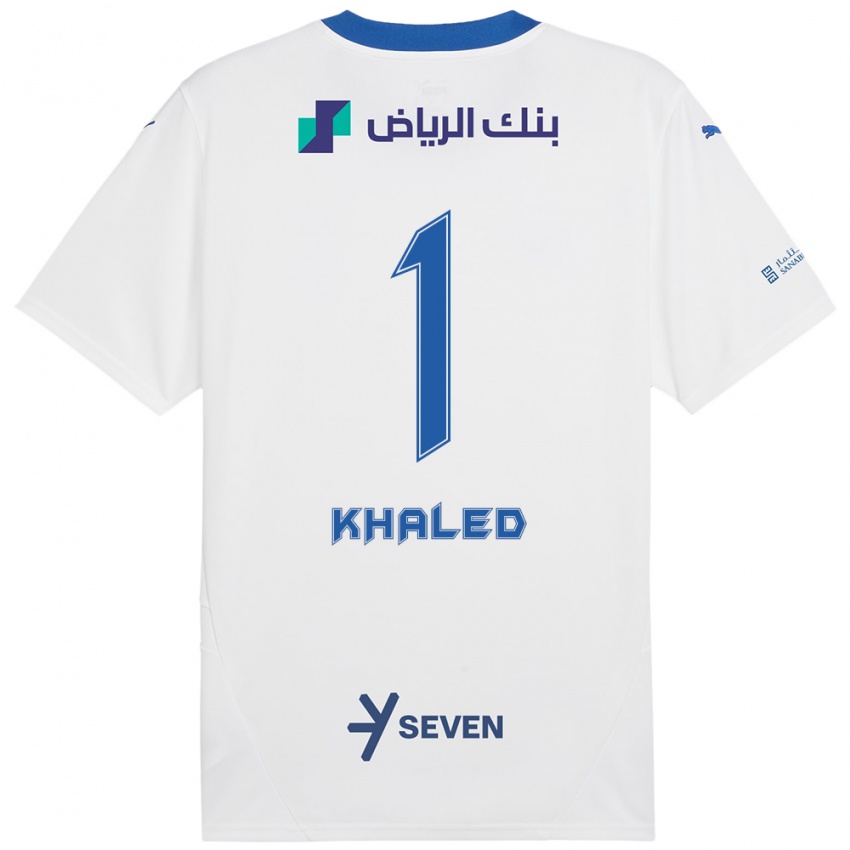 Niño Camiseta Nawal Khaled #1 Blanco Azul 2ª Equipación 2024/25 La Camisa México