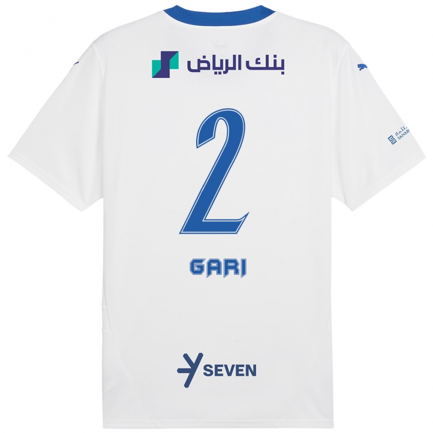 Niño Camiseta Fatimah Gari #2 Blanco Azul 2ª Equipación 2024/25 La Camisa México