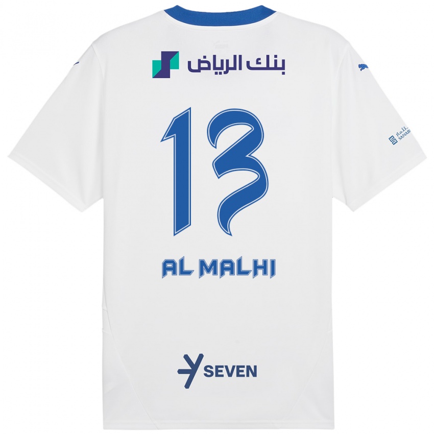 Niño Camiseta Al Muhra Al-Malhi #13 Blanco Azul 2ª Equipación 2024/25 La Camisa México