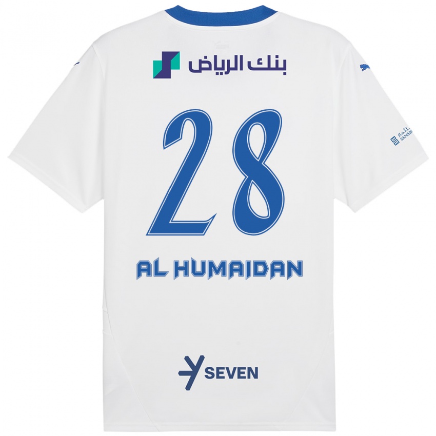 Niño Camiseta Fay Al-Humaidan #28 Blanco Azul 2ª Equipación 2024/25 La Camisa México