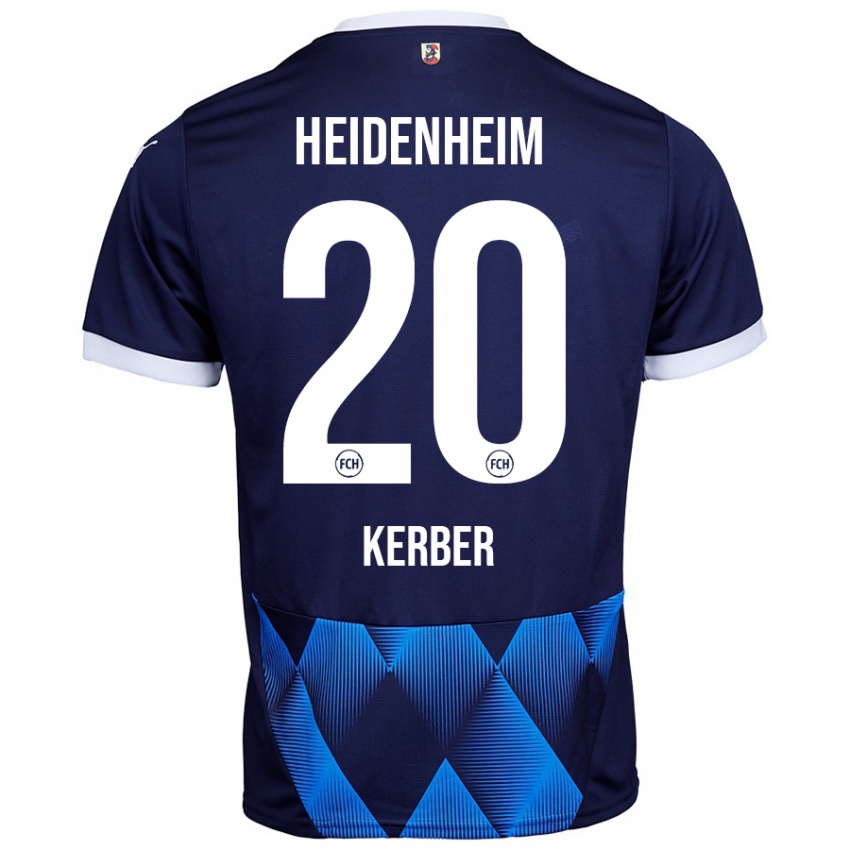 Niño Camiseta Luca Kerber #20 Azul Marino Oscuro 2ª Equipación 2024/25 La Camisa México