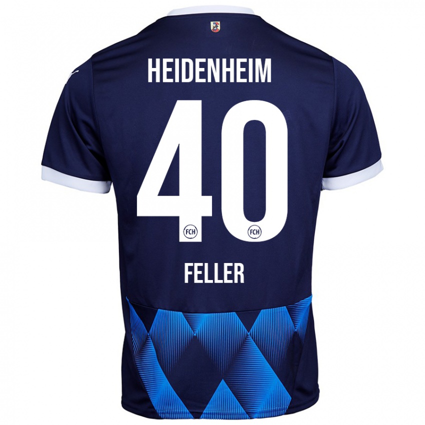 Niño Camiseta Frank Feller #40 Azul Marino Oscuro 2ª Equipación 2024/25 La Camisa México