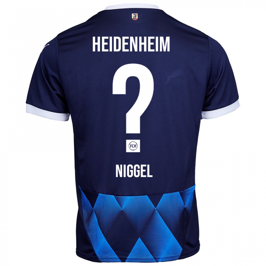 Niño Camiseta Henrik Niggel #0 Azul Marino Oscuro 2ª Equipación 2024/25 La Camisa México