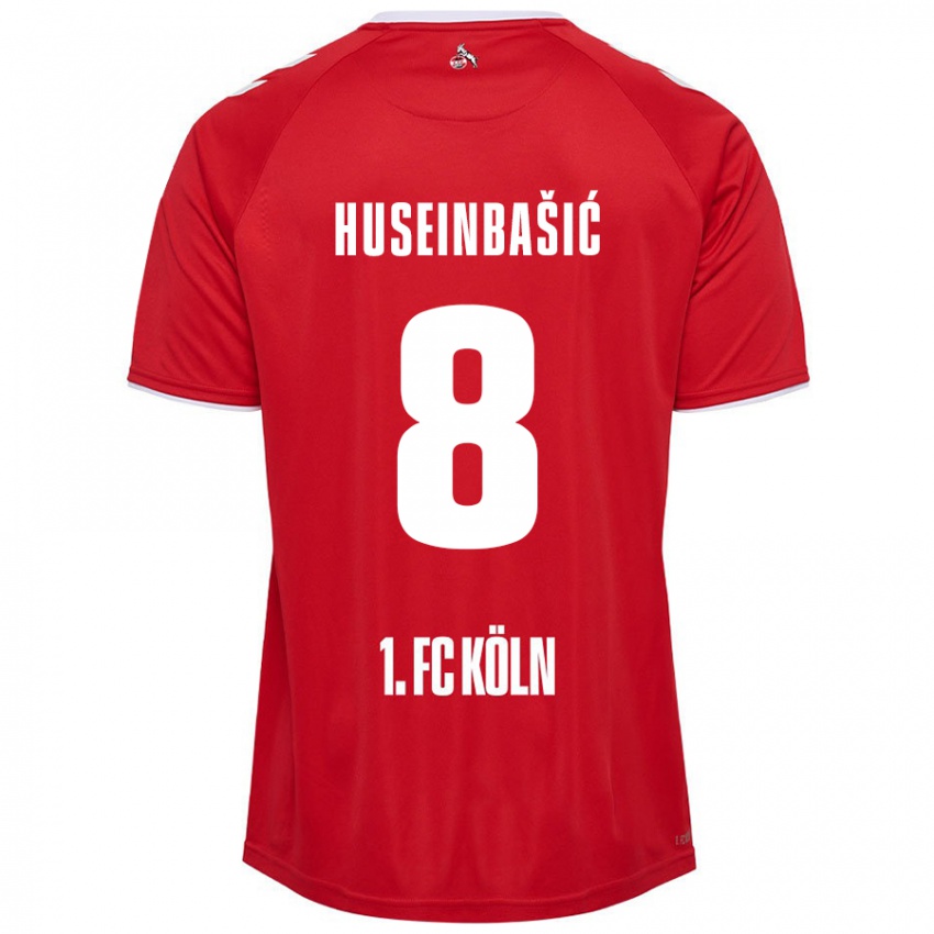 Niño Camiseta Denis Huseinbasic #8 Rojo Blanco 2ª Equipación 2024/25 La Camisa México