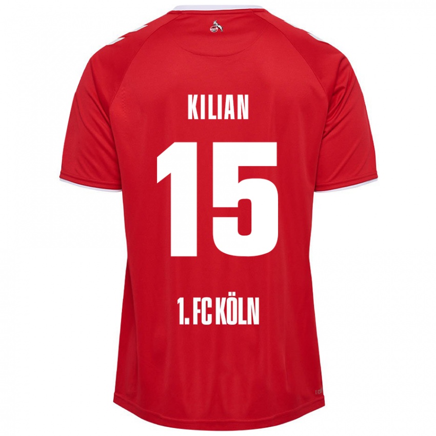 Niño Camiseta Luca Kilian #15 Rojo Blanco 2ª Equipación 2024/25 La Camisa México