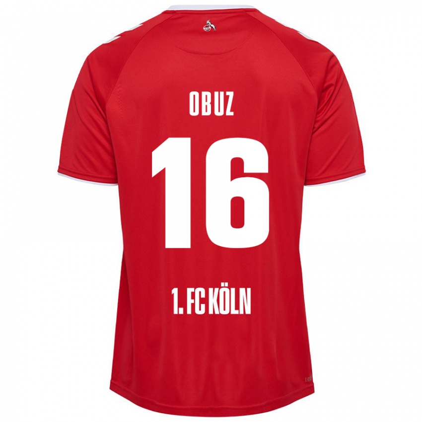 Niño Camiseta Marvin Obuz #16 Rojo Blanco 2ª Equipación 2024/25 La Camisa México