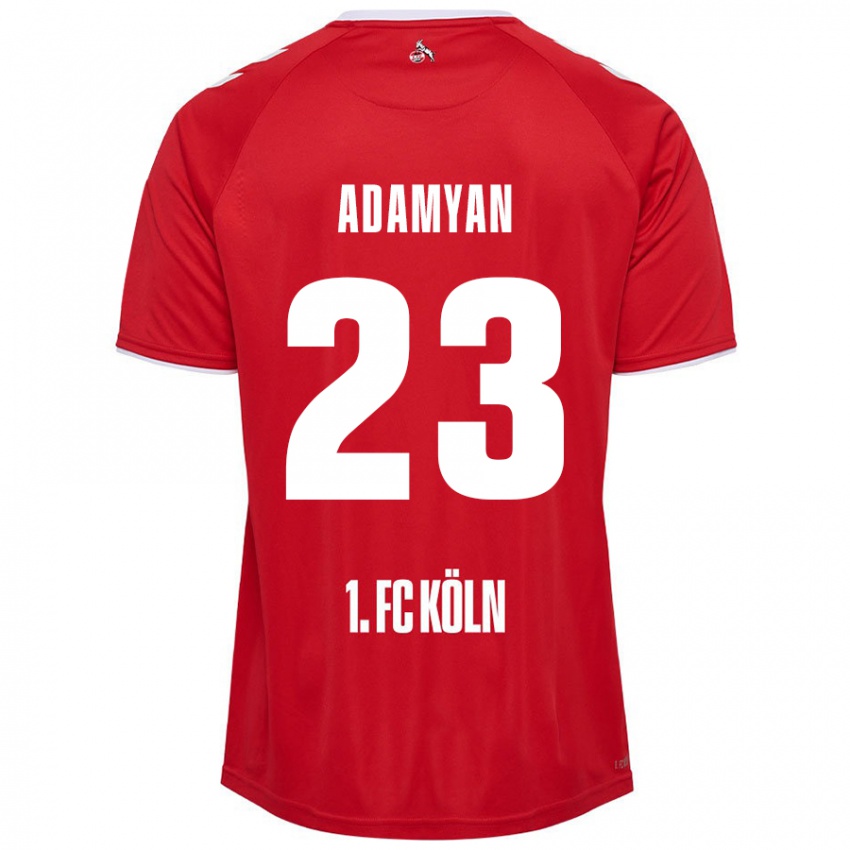 Niño Camiseta Sargis Adamyan #23 Rojo Blanco 2ª Equipación 2024/25 La Camisa México