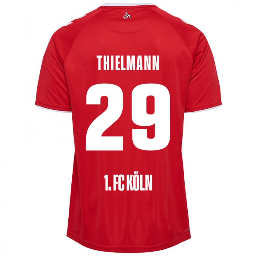 Niño Camiseta Jan Thielmann #29 Rojo Blanco 2ª Equipación 2024/25 La Camisa México