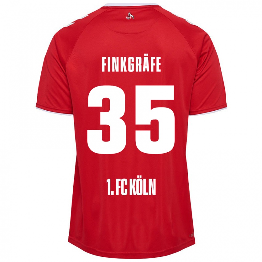 Niño Camiseta Max Finkgräfe #35 Rojo Blanco 2ª Equipación 2024/25 La Camisa México