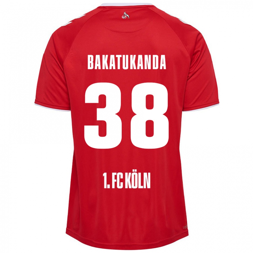 Niño Camiseta Elias Bakatukanda #38 Rojo Blanco 2ª Equipación 2024/25 La Camisa México