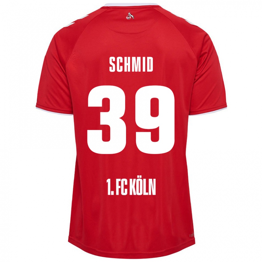 Niño Camiseta Maximilian Schmid #39 Rojo Blanco 2ª Equipación 2024/25 La Camisa México