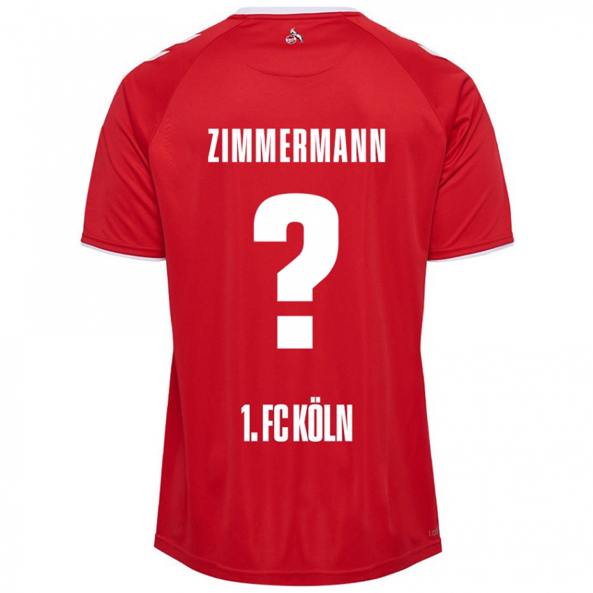 Niño Camiseta Nick Zimmermann #0 Rojo Blanco 2ª Equipación 2024/25 La Camisa México