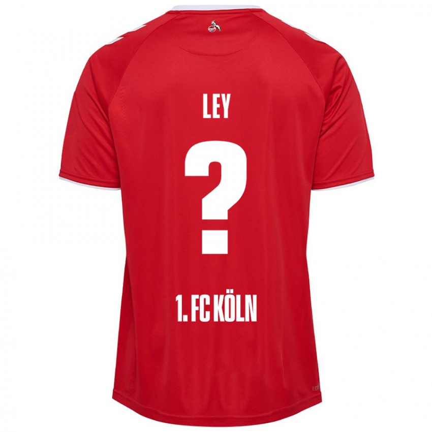 Niño Camiseta Benjamin Ley #0 Rojo Blanco 2ª Equipación 2024/25 La Camisa México