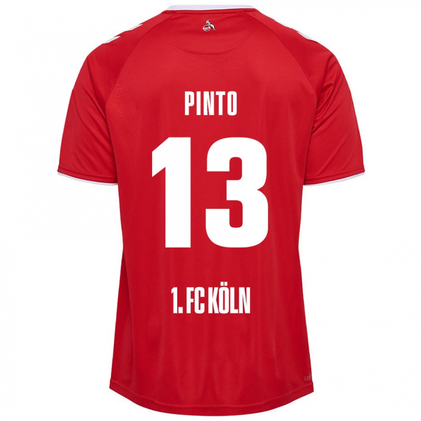 Niño Camiseta João Pinto #13 Rojo Blanco 2ª Equipación 2024/25 La Camisa México