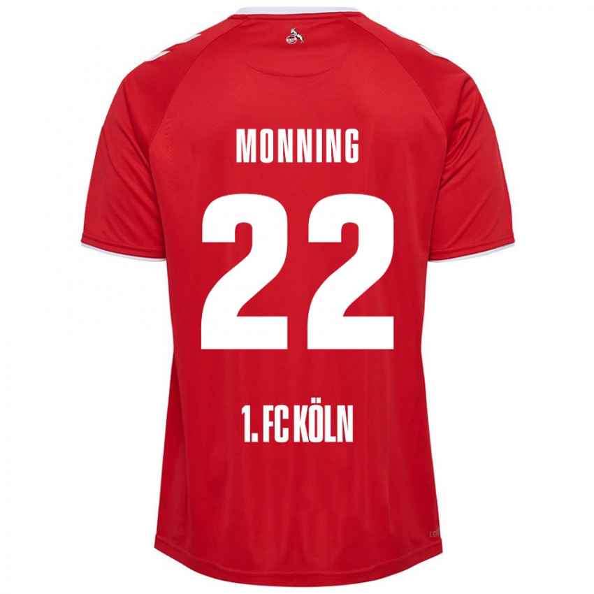 Niño Camiseta Marlon Monning #22 Rojo Blanco 2ª Equipación 2024/25 La Camisa México