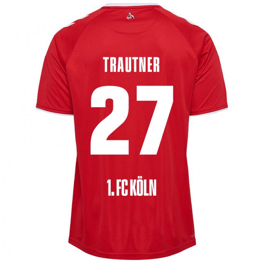 Niño Camiseta Tobias Trautner #27 Rojo Blanco 2ª Equipación 2024/25 La Camisa México