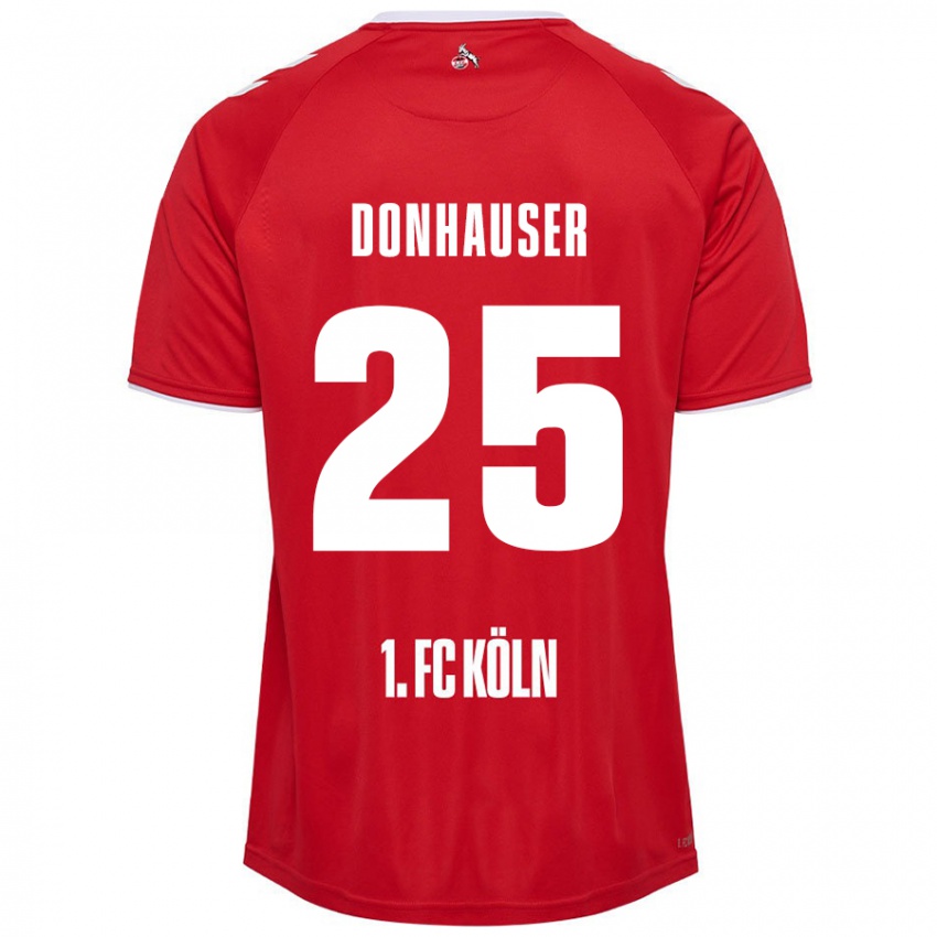 Niño Camiseta Laura Donhauser #25 Rojo Blanco 2ª Equipación 2024/25 La Camisa México