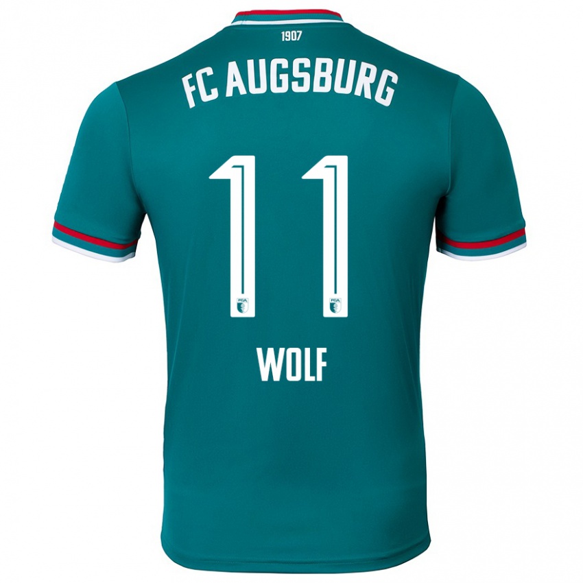 Niño Camiseta Marius Wolf #11 Verde Oscuro 2ª Equipación 2024/25 La Camisa México