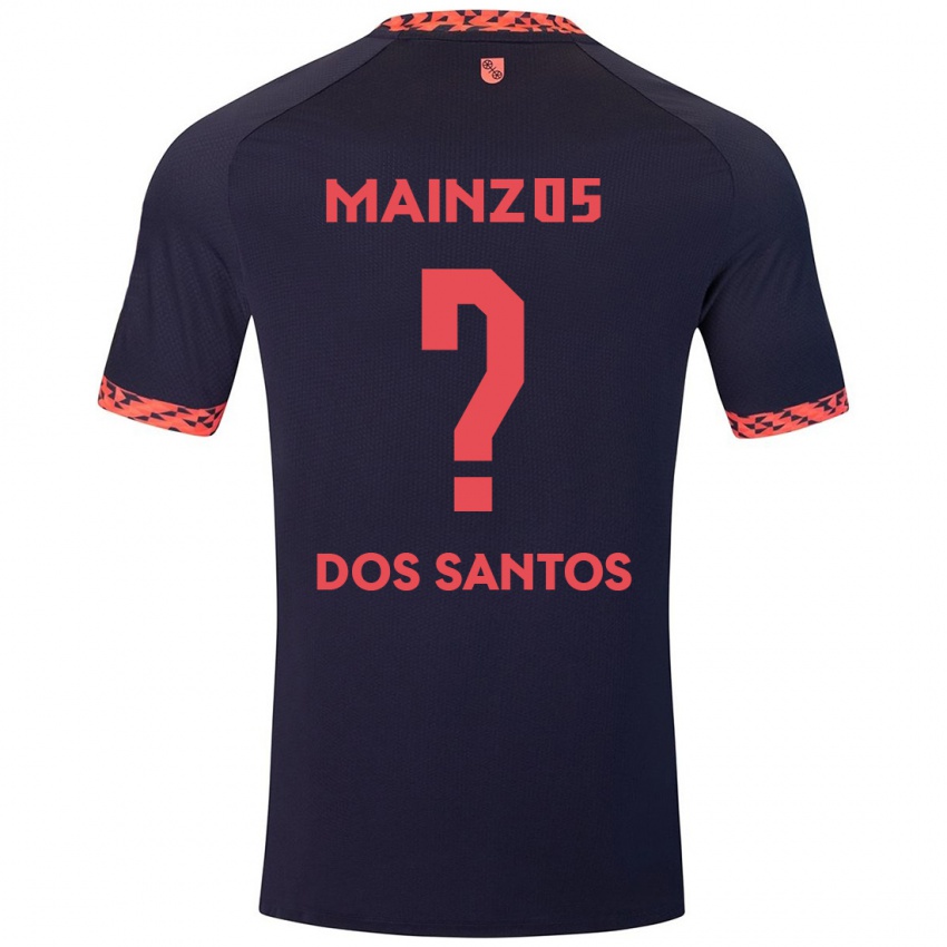 Niño Camiseta Alexandre Tavares Dos Santos #0 Azul Coral Rojo 2ª Equipación 2024/25 La Camisa México