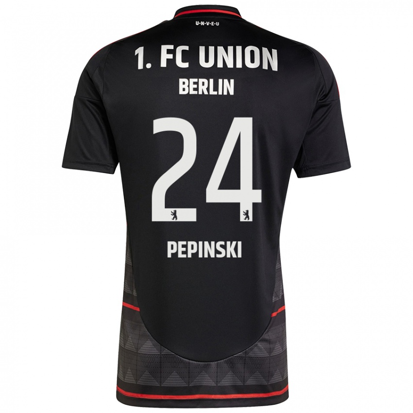 Niño Camiseta Louis Pepinski #24 Negro 2ª Equipación 2024/25 La Camisa México