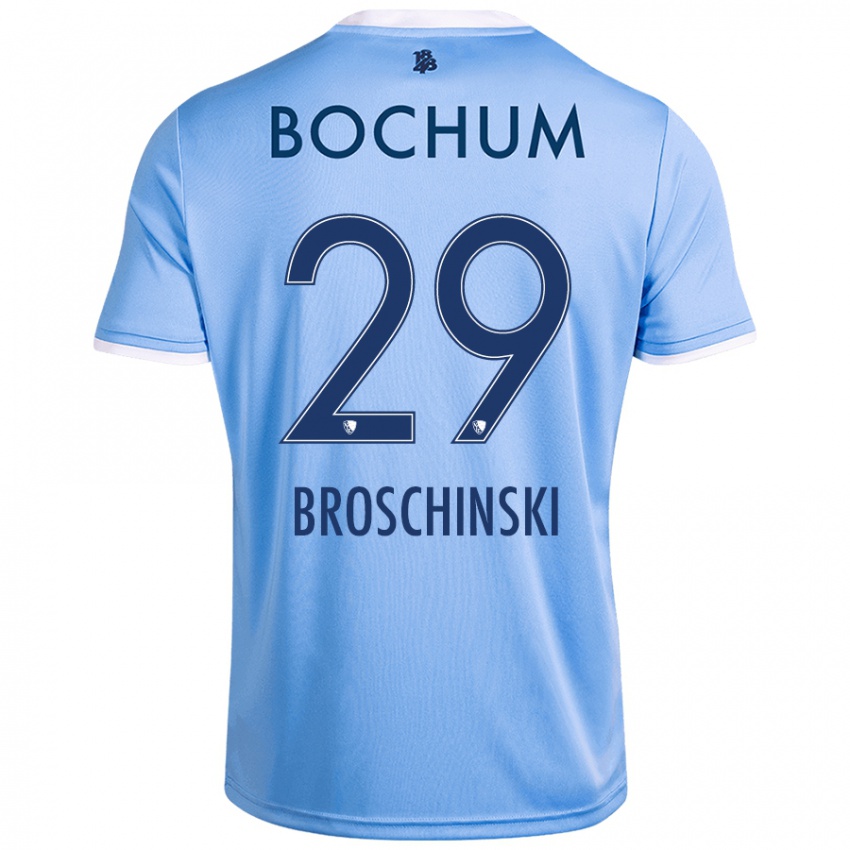 Niño Camiseta Moritz Broschinski #29 Azul Cielo 2ª Equipación 2024/25 La Camisa México