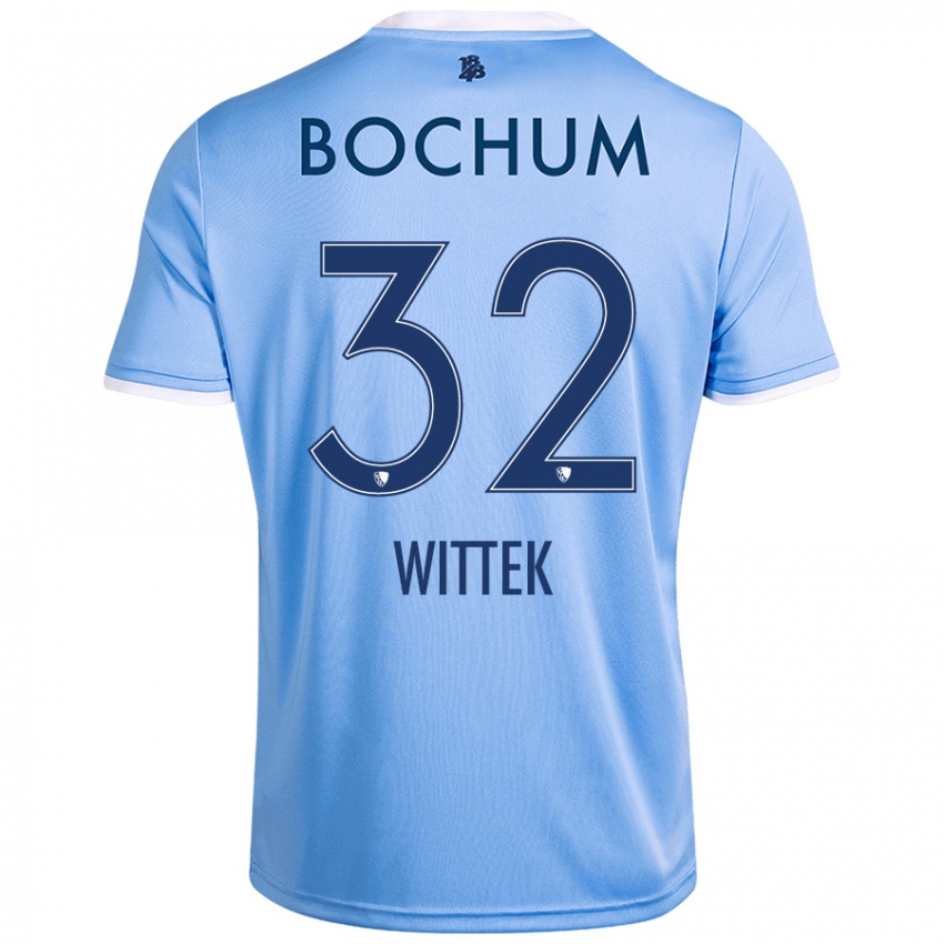 Niño Camiseta Maximilian Wittek #32 Azul Cielo 2ª Equipación 2024/25 La Camisa México