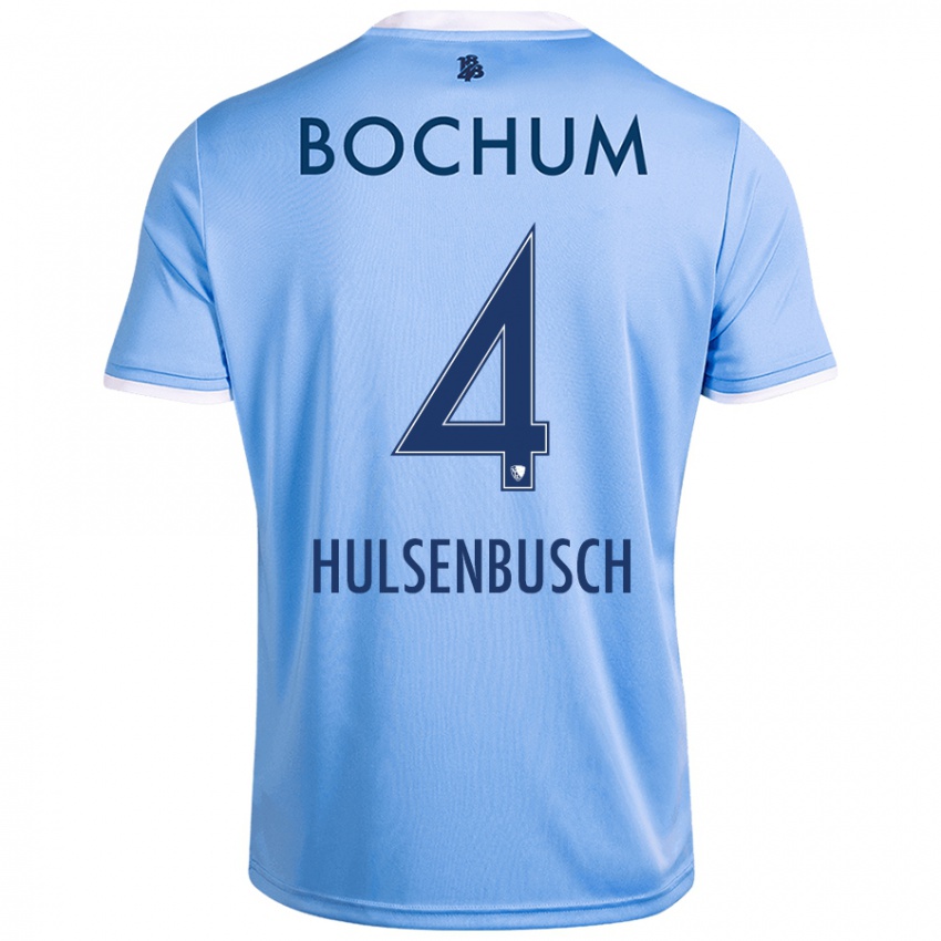 Niño Camiseta Daniel Hülsenbusch #4 Azul Cielo 2ª Equipación 2024/25 La Camisa México