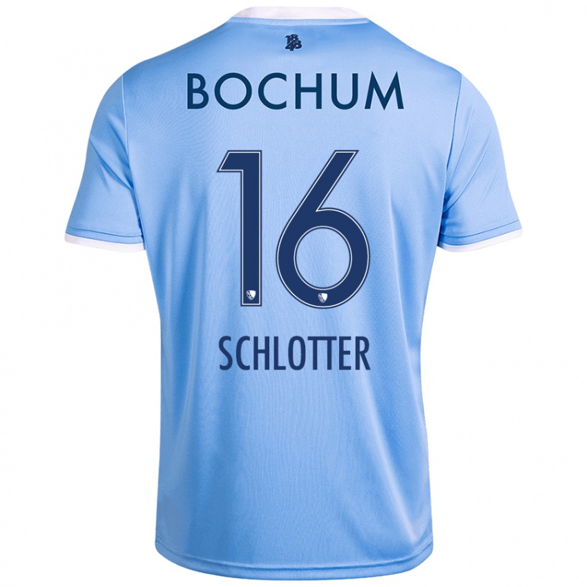 Niño Camiseta Joel Schlotter #16 Azul Cielo 2ª Equipación 2024/25 La Camisa México