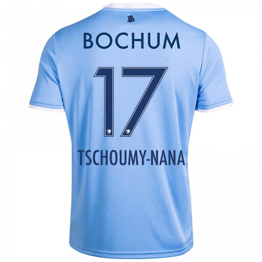 Niño Camiseta Daryl Tschoumy-Nana #17 Azul Cielo 2ª Equipación 2024/25 La Camisa México