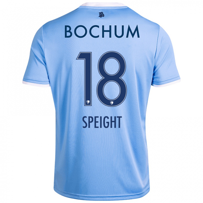 Niño Camiseta Benjamin Speight #18 Azul Cielo 2ª Equipación 2024/25 La Camisa México