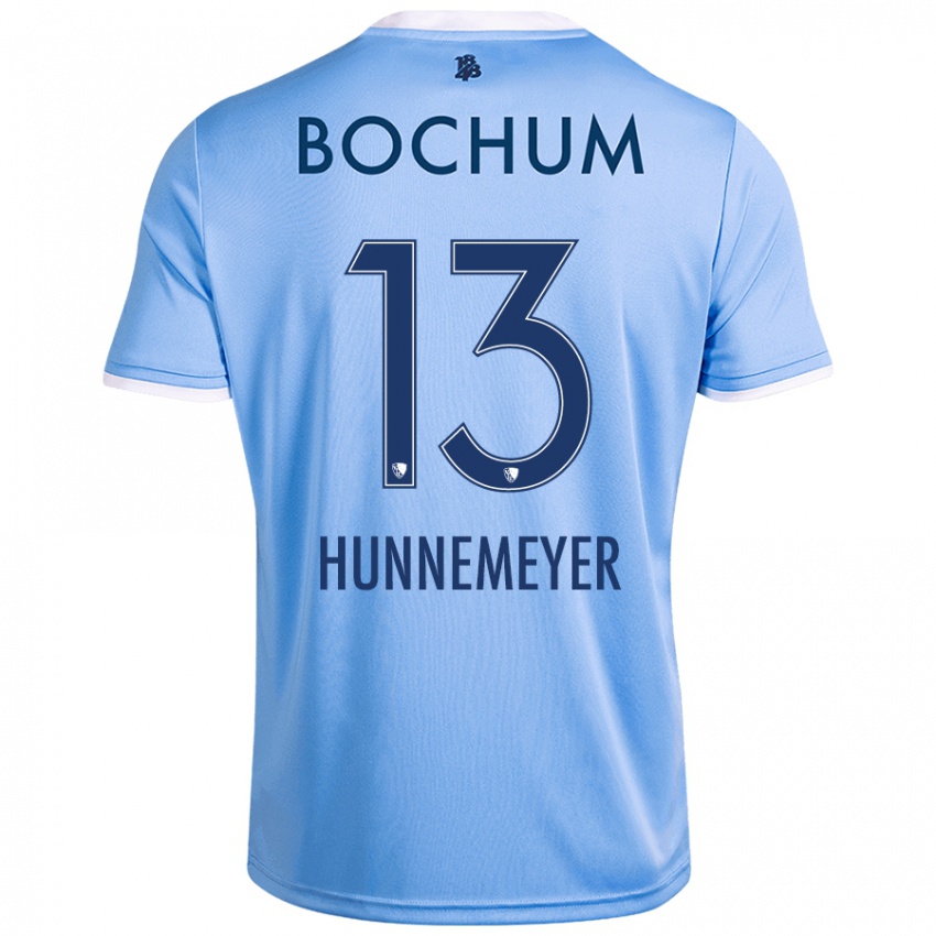 Niño Camiseta Maja Hünnemeyer #13 Azul Cielo 2ª Equipación 2024/25 La Camisa México