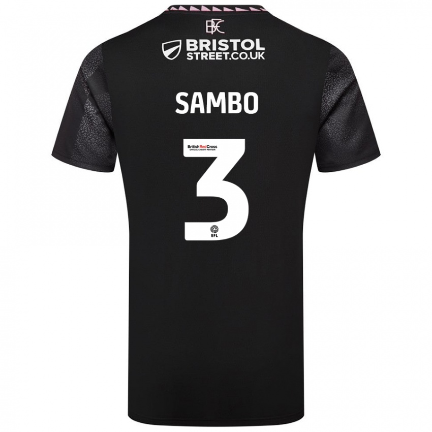 Niño Camiseta Shurandy Sambo #3 Negro 2ª Equipación 2024/25 La Camisa México