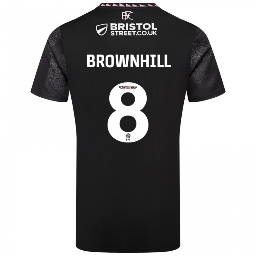 Niño Camiseta Josh Brownhill #8 Negro 2ª Equipación 2024/25 La Camisa México