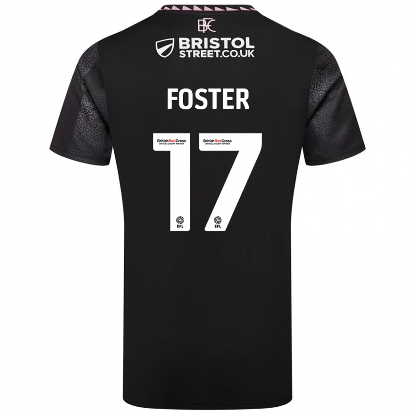 Niño Camiseta Lyle Foster #17 Negro 2ª Equipación 2024/25 La Camisa México