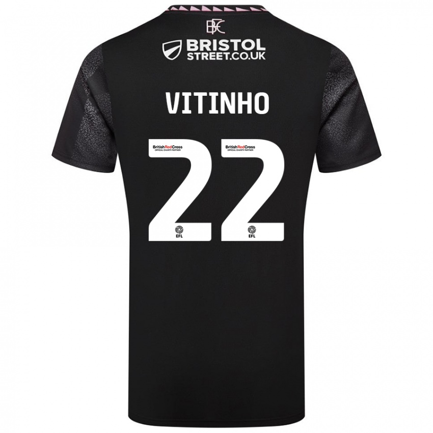 Niño Camiseta Vitinho #22 Negro 2ª Equipación 2024/25 La Camisa México