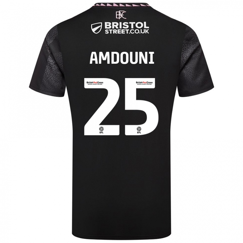 Niño Camiseta Zeki Amdouni #25 Negro 2ª Equipación 2024/25 La Camisa México