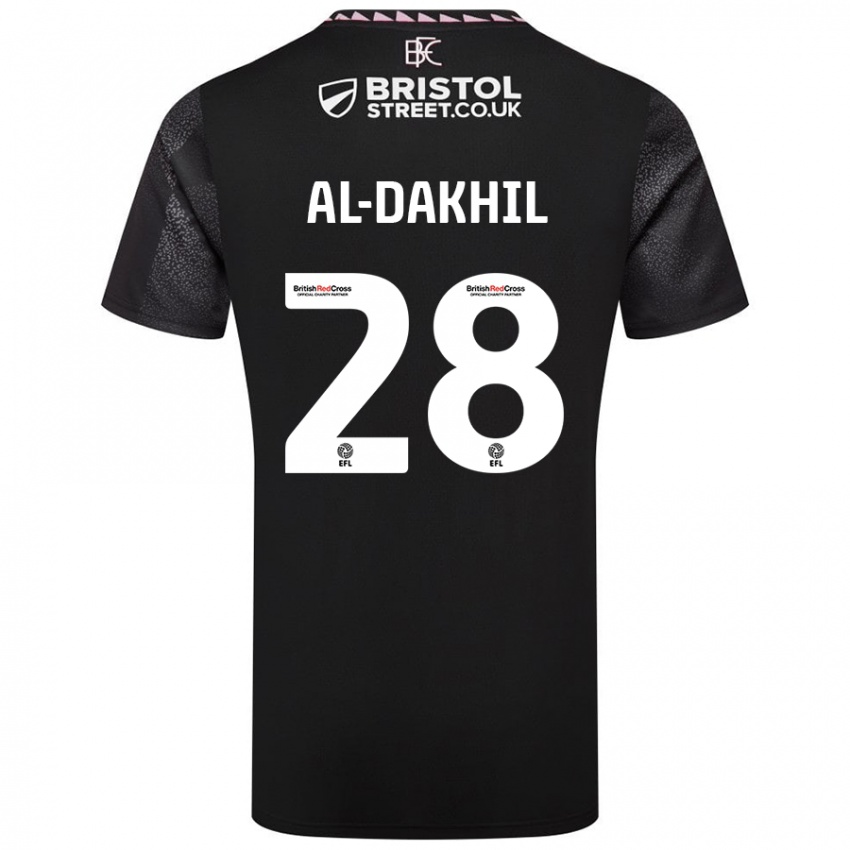 Niño Camiseta Ameen Al-Dakhil #28 Negro 2ª Equipación 2024/25 La Camisa México