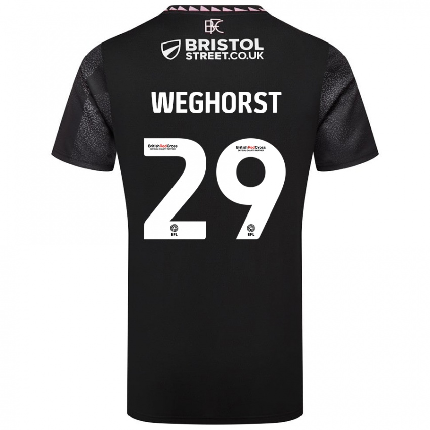 Niño Camiseta Wout Weghorst #29 Negro 2ª Equipación 2024/25 La Camisa México