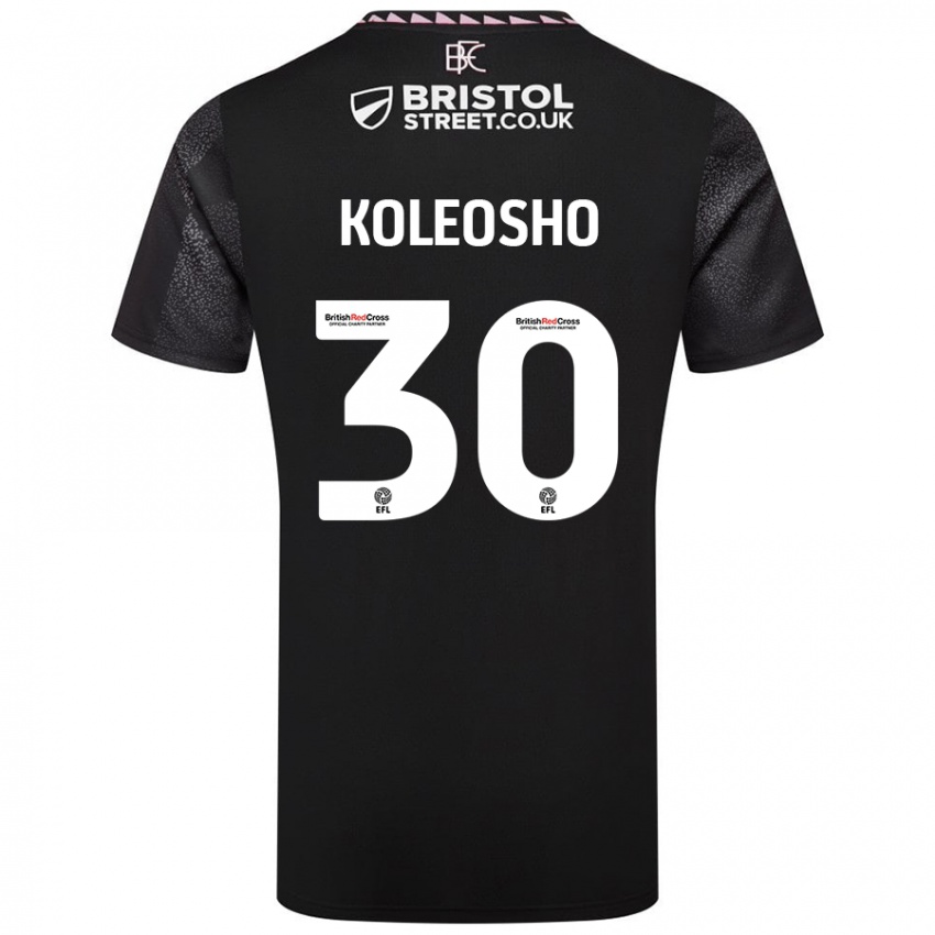 Niño Camiseta Luca Koleosho #30 Negro 2ª Equipación 2024/25 La Camisa México