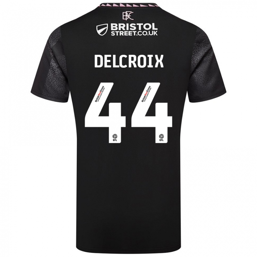 Niño Camiseta Hannes Delcroix #44 Negro 2ª Equipación 2024/25 La Camisa México