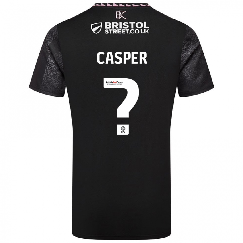 Niño Camiseta Charlie Casper #0 Negro 2ª Equipación 2024/25 La Camisa México