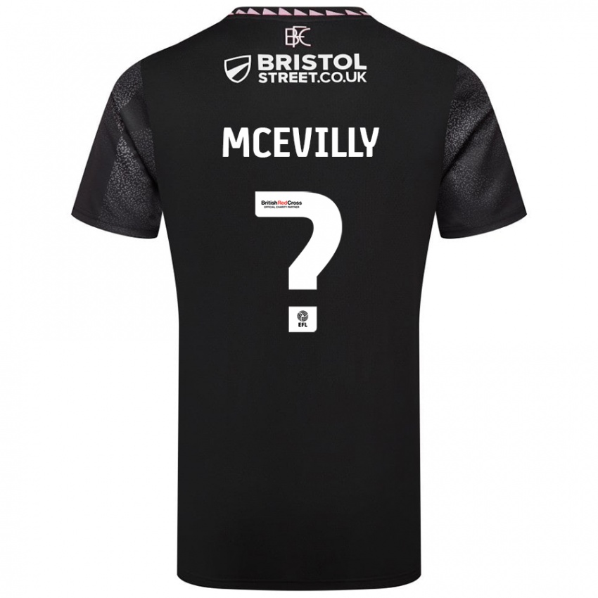 Niño Camiseta Jack Mcevilly #0 Negro 2ª Equipación 2024/25 La Camisa México