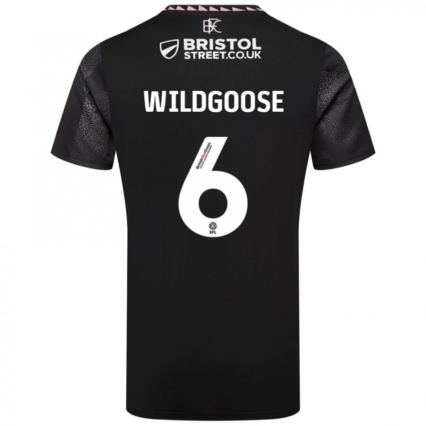 Niño Camiseta Mikayla Wildgoose #6 Negro 2ª Equipación 2024/25 La Camisa México