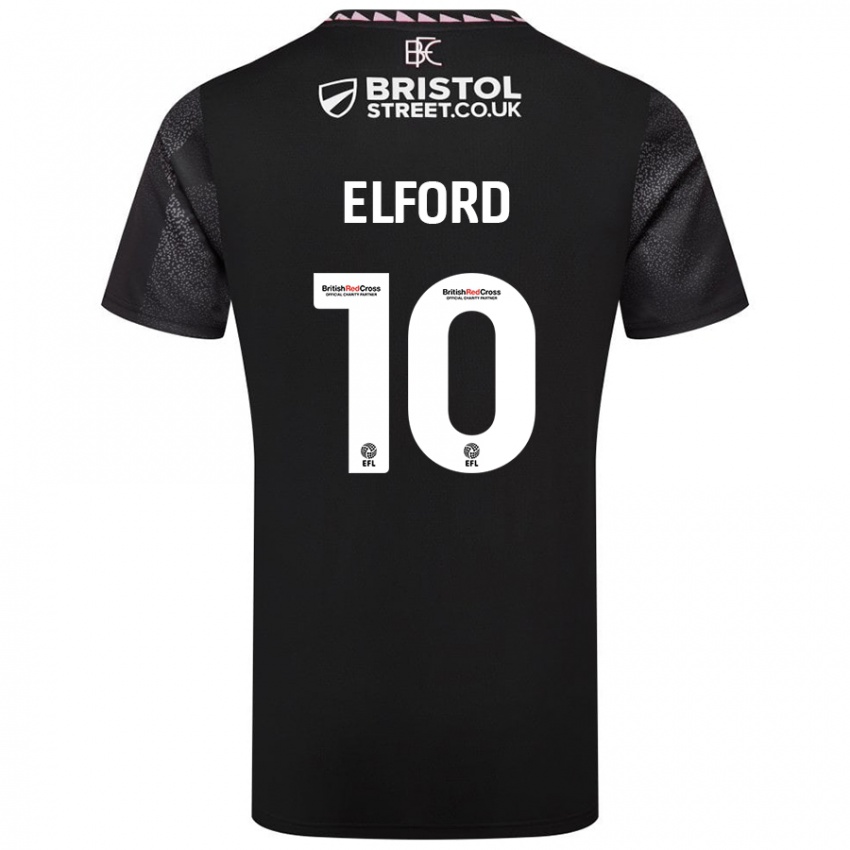 Niño Camiseta Laura Elford #10 Negro 2ª Equipación 2024/25 La Camisa México