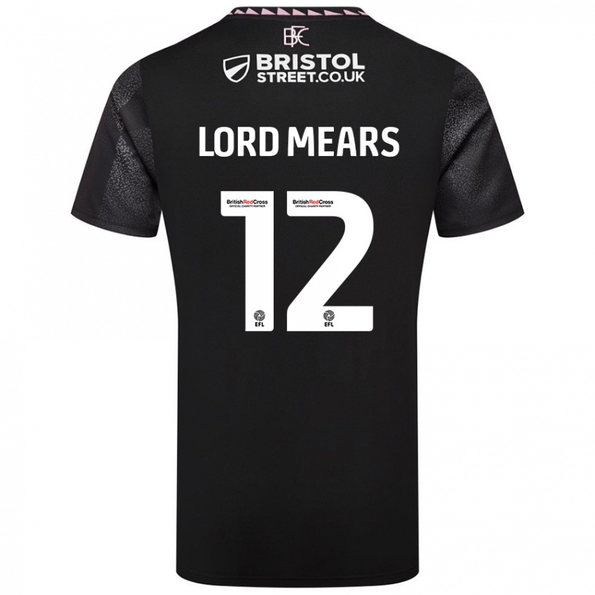 Niño Camiseta Rhema Lord-Mears #12 Negro 2ª Equipación 2024/25 La Camisa México