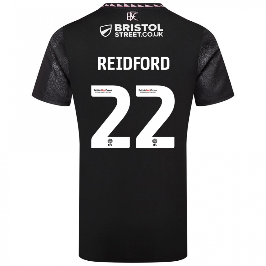 Niño Camiseta Isabella Reidford #22 Negro 2ª Equipación 2024/25 La Camisa México