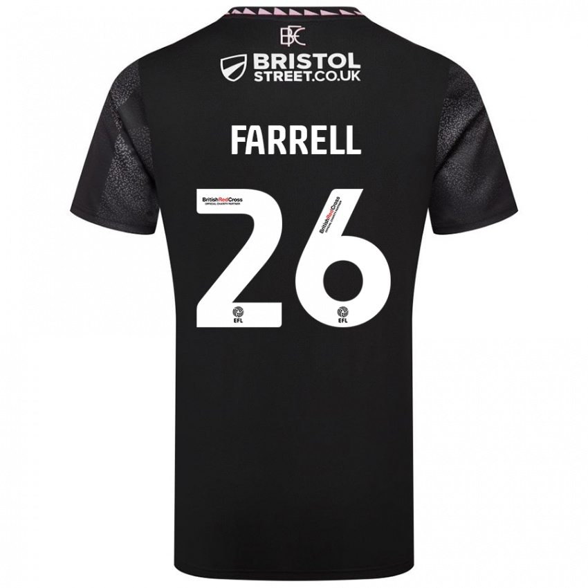 Niño Camiseta Lucy Farrell #26 Negro 2ª Equipación 2024/25 La Camisa México