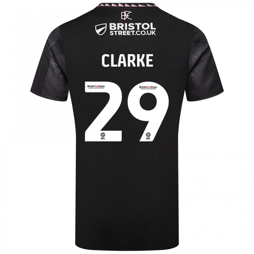 Niño Camiseta Abby Clarke #29 Negro 2ª Equipación 2024/25 La Camisa México