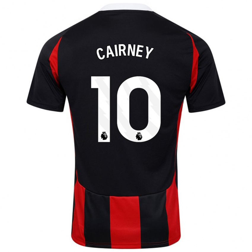 Niño Camiseta Tom Cairney #10 Negro Rojo 2ª Equipación 2024/25 La Camisa México